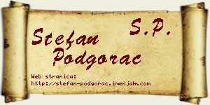 Stefan Podgorac vizit kartica